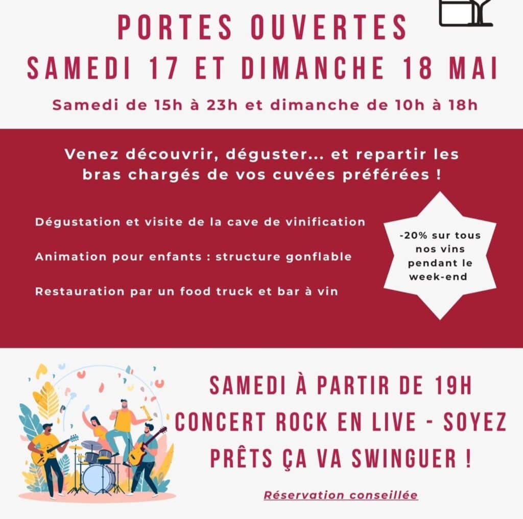 Nos Portes Ouvertes à Pézenas et à Oullins - Vin et Gite
