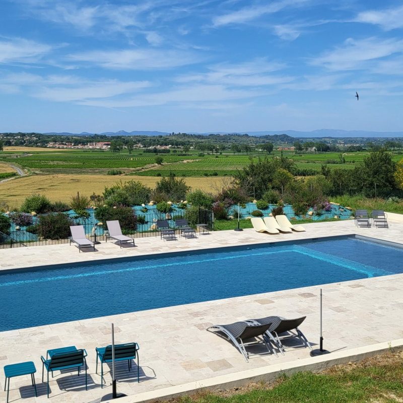 Vue piscine panoramique